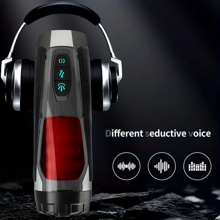 Male Masturbator Cup With Realistic 3D Sleeve 7 Thrusting & Vibrating Stimulation Modes  for Male Masturbation Penis Training