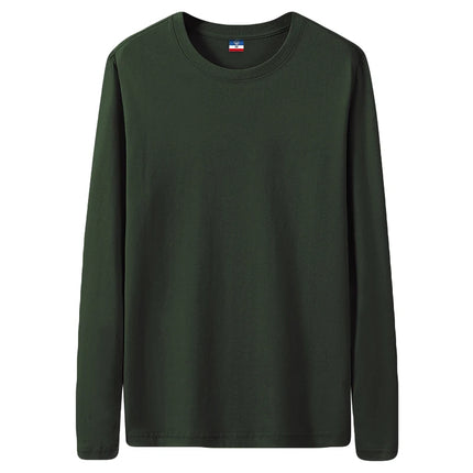 Fast Delivery T-Shirts Men Long Sleeves Tee Tops Male Autumn Plain Cotton Tshirts Plus Size 4XL 5XL Undershirts Man Clothing