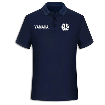 YAMAHA Motorcycle Print Polo Shirt Summer New Men's and Women's Locomotive Enthusiasts Loose Casual Riding Short-sleeved T-shirt