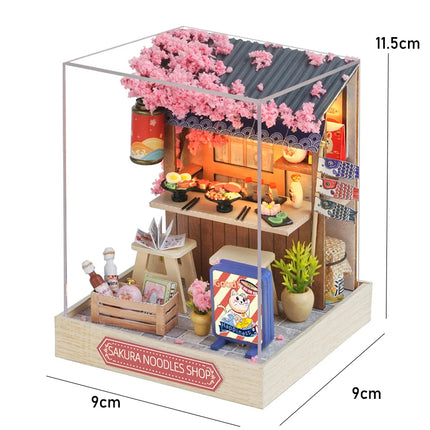 NEW DIY Wooden Book Nook Figurines Miniatures Doll House Kit 3D Puzzle Bookend for Friends Birthday Gifts Home Decor Crafts