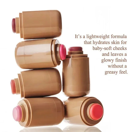 Magic Blush Stick 3-in-1 Cheek Lip Tinted Moistured Blush Stick Silky Brighten Blush Cream Blusher Cosmetics Tubes Matte Contour