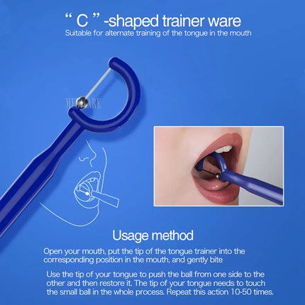 Chewing Teether Tube for Adult Kids Speech Therapy Autism Sensory Rehabilitation Lower jaw Tongue Muscle Trainer Talk Tools