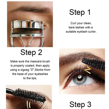 Colorful Silk Mascara Waterproof Lasting Mascara Yellow Black Cream Thickening Lengthening Curling Smudge-Proof Makeup Cosmetic