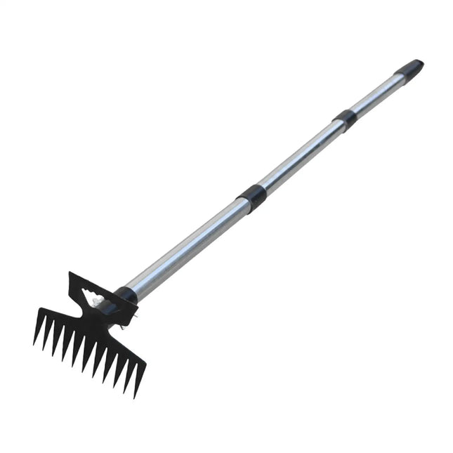 Weed Pulling Tool Hand Weeder Uprooting Rake Stainless Steel Multipurpose Hoe for Yard and Patio Gardening
