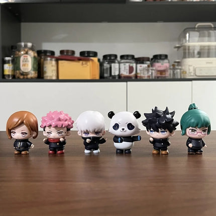 2026 new Anime Kaisen Figure Q Version Satoru Gojo Itadori Yuji Fushiguro Megumi Kugisaki Model Car Decora Blind Box Gift Toy