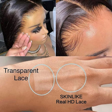 13x6 HD Lace Frontal Only Body Wave 13x4 Full Frontal Invisible HD Lace Closure Only Virgin Hair For Woman Melt Skin Pre Plucked