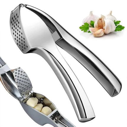 Stainless Steel Garlic Press Kitchen Special Garlic Mincer Garlic Crusher Detachable Easy to Clean Squeeze  for Fine Garlic
