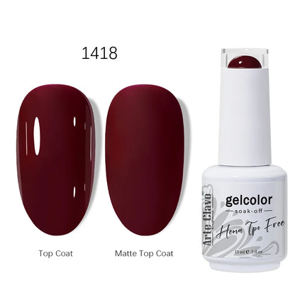 Arte Clavo HEMA TPO FREE Gel Nail Polish 15ML Long Lasting For Manicure Semi Permanent Nail Art UV LED Gel Varnish Nail Supplies
