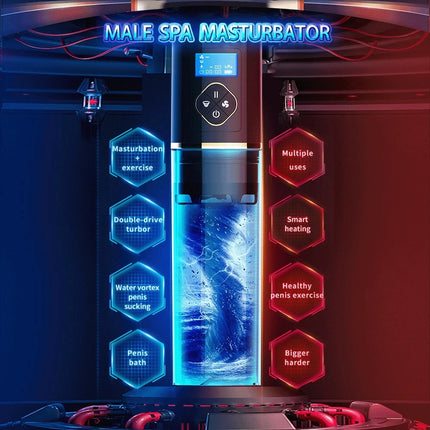 Water Bath Penis Enlargement Vacuum Pump Electric Male Masturbator Cup Penis Delay Training with Spa Sex Machine For Man toys 18
