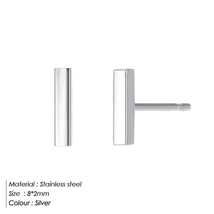 EManco Stainless Steel Stud Earrings for Women Korean Small Earings Fashion Jewelry Minimalist Women Earrings Stud Wholesale