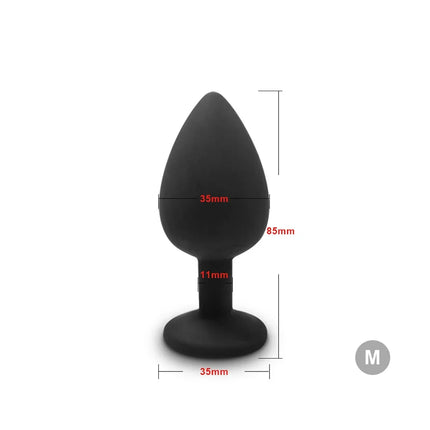 S/M/L Anal Plug Butt Vibrator Women/Men Soft Silicone Detachable Erotic Bullet Anal plug Bullet Gay Sex Toys for Adults Sex toy