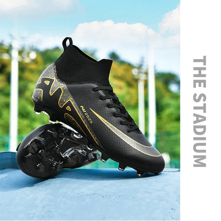 Original Men Football Field Boots Professional Society Indoor Boys Soccer Shoes Match Training Resistant Kids Football Shoes