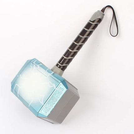Movie The Avengers Alliance LED Glowing And Sounding Thor's Hammer Light Mask Thor Action Figures Cosplay Kids Halloween Gift
