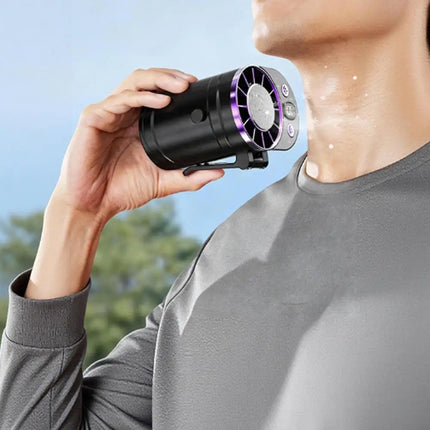 Semiconductor Cooling Waist Fan Portable Clip On Mini Air Conditioner Ice Compress 3 Speed Long Battery Life Quiet Fan