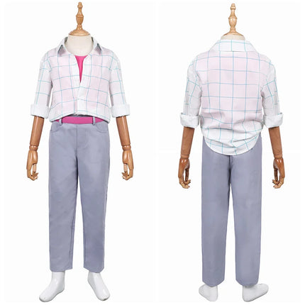 Kids Jinu Cosplay Costume Cartoon Hunters Saja Boys Uniform Clothes Shirts Pants Roleplay Outfits Halloween Carnival Suits