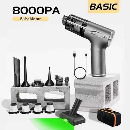 CENRR 98000PA Mini Car Vacuum Cleaner Cordless Powerful Wireless Car Cleaner HandHeld  Air Gun Portable Vacuum Cleaner