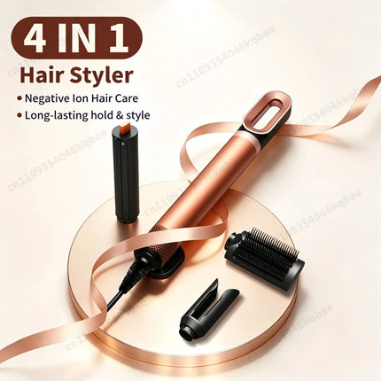 6 IN 1 Multil Hair Styler 1500W Hair Dryer Brush with Auto Wrap Curls (L/R) Fast Drying Frizz-Free Volume Hair Styler Set Gift