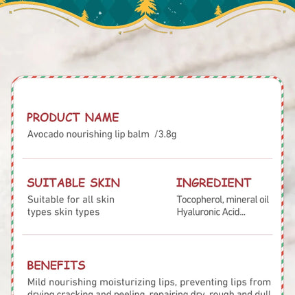 SADOER Christmas Moisturizing Lipstick Anti Cracking Hydrating Repair Nourishing Plump Lips Lip Balm Lip Plumper Skin Care