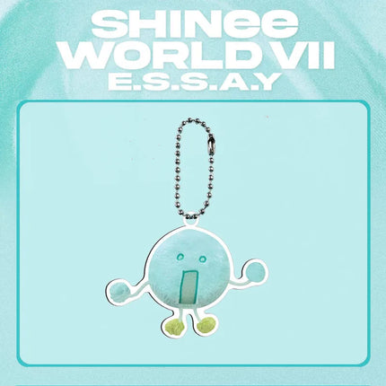 Kpop SHINee  Cartoon Keychain 7th Concert Bead Chain Bag Charms Keyring Pendant Onew Jong Hyun Fans Gifts Collection Accessories