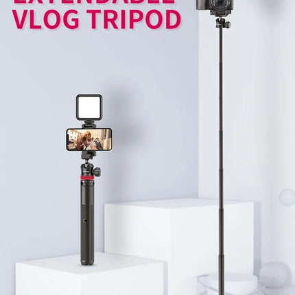 Ulanzi MT-44 1.46M Extend Selfie Stick Tripods Tripod With phone Clamp For Cameras Cellphone Samsung iPhone Huawei Xiaomi Stand