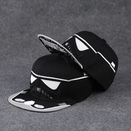 Men's Letter Embroidery Tide All-match Flat Brim Baseball Cap Ladies Summer Hip-hop Hat Outdoor Shade Adjustable Peaked Cap