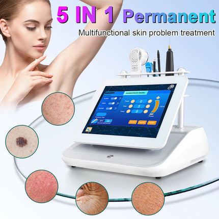 2025 Portable 5 in 1 Electric Needle Hair Removal Insulated Electric Needle Painless Electrolysis Needle Hair Removal Device