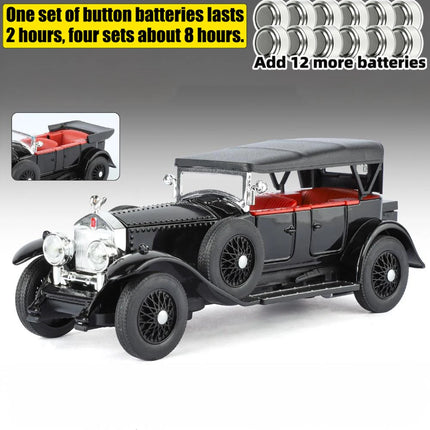 1:32 Rolls Royce Phantom I Alloy Metal Diecast Model Car High Simulation Decoration Display Ornaments With Sound And Light Gifts