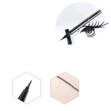 KISS ME make up Quick-drying Waterproof Black Eyeliner Long-lasting Liquid Eyeliner Smoothing Makeup Tool for Women