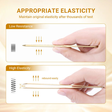 NAGARAKU Precision Fiber Tip Tweezer for Eyelash Extensions Professional Eyelash Tweezers Antistatic Straight
