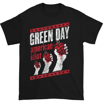 Summer Vintage New Green Day Green Day Band Rock Short Sleeve  Punk  Clothes Classic T-Shirt  Womens