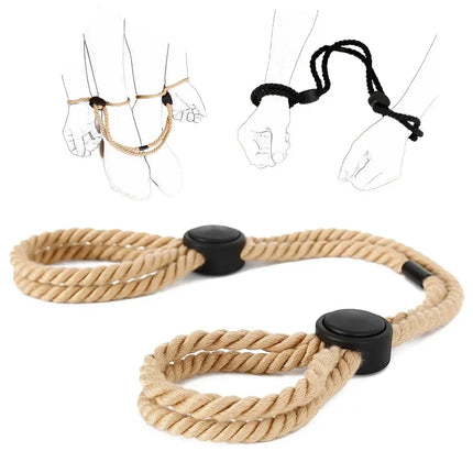 Adjustable Rope Handcuffs Erotic Slave BDSM Bondage Restraint Rope Ankle cuffs Sex Toys For Women Men Fetish Adults Games