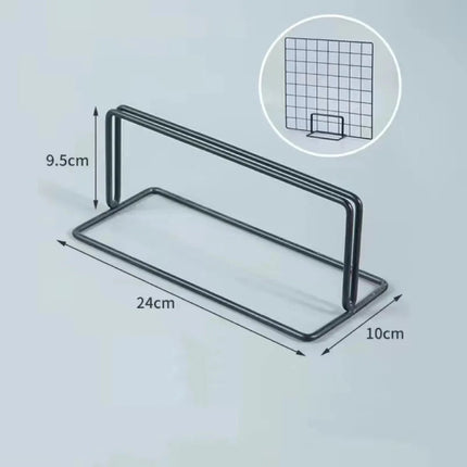 Modern Grid Display Rack Metal with Base Storage Rack Grid Frame Jewelry Booth Rack For Grid Panel