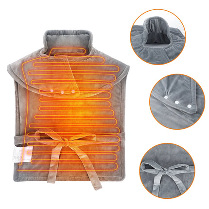 Electric Heating Pad Wrap Winter Warming Blanket For Shoulder Neck Abdomen Leg Waist Pain Relief Keep Warm Heated Shawl 60*90cm