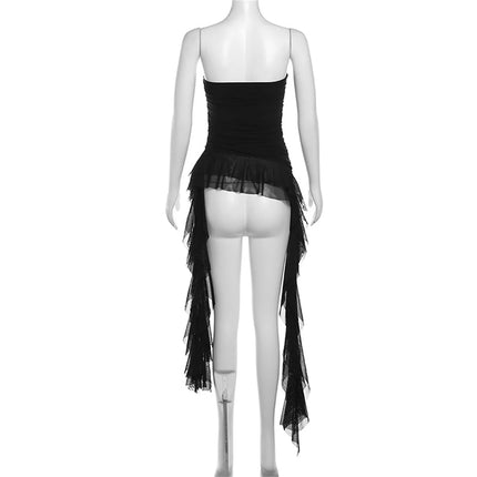 Fashion 2025 Ribbon Chest Top Women Spring Summer New Sexy Solid Vest Female Sleeveless Sweet Y2k Streetwear Lady Party Club