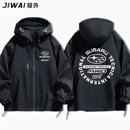 Subaru printed STI racing products, autumn and winter casual jacket fan clothing, men's and women's assault jackets