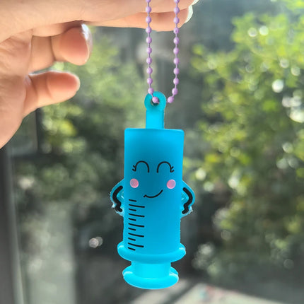 1PC Ampoule Bottle Opener Keychain - Syringe-Shaped Cutter Aid for Nurse Doctor Medication Vial Breaker"