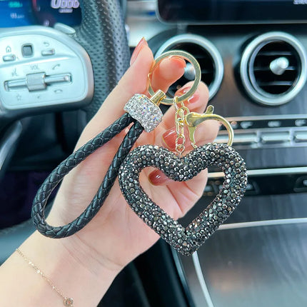 1pc Trendy Pink Heart Keychain for Woman with Cute Charm, Decorative Accessory for Keys, Bags & Backpacks Gift