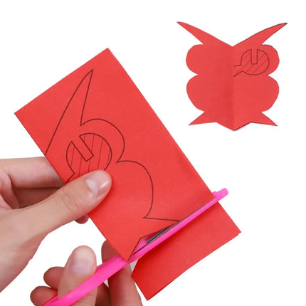 48pcs/set Paper Cuttings Toys Painting Drawing Paper Handmade Children Early Education Toy Art Supply Handicrafts Scissors TMZ
