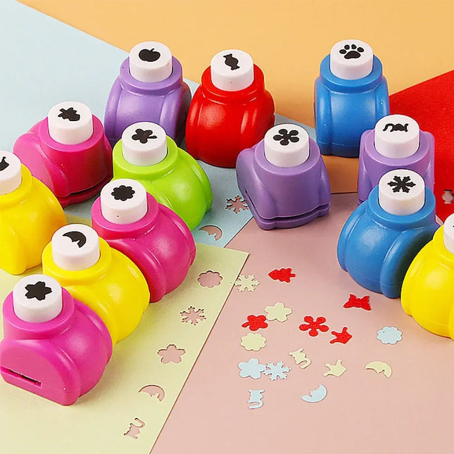 24 Puncher Shape Mini Scrapbook Punches Handmade Cutter Card Craft Hole Punch Scrapbook Paper Punch DIY Mini Puncher for Kids