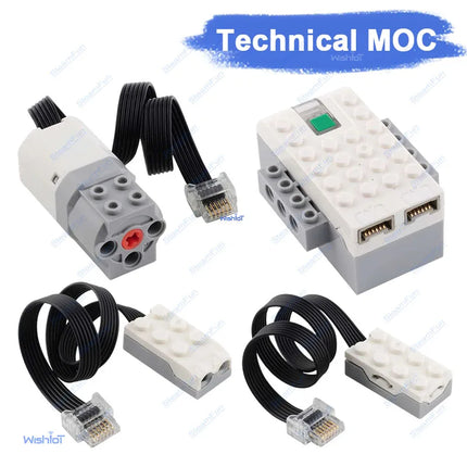Motor Motion Sensor Kit Building Blocks Fit WE-DO 2.0 Power Function EV3 20841 20844 Sensor 45300 19071 Main MOC Parts