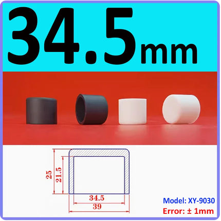 White/Black Silicone Rubber Round Caps Protection Gasket Dust Seal End Cover Caps For Pipe Bolt Furniture 3mm-78.5mm
