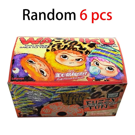 Cute Wakuku Fuzzy Trendy Fun Party Blind Box Wakuku Action Figure Mystery Box Cute Doll Bag Pendant Doll Surprise Bag Gift Toy ﻿