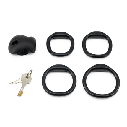 Male Chastity Cage with 4 Size Rings Positive/Negative Chastity Device Sissy Cb Lock Penis Bondage SM Chastity Lock Sex Toys Men