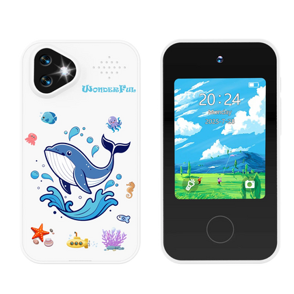 Kids Smart Phone Toy Dual Camera 1080P HD Educational Game Music Player Safe Mode Early Learning Toy Birthday Gift For Boys Girl