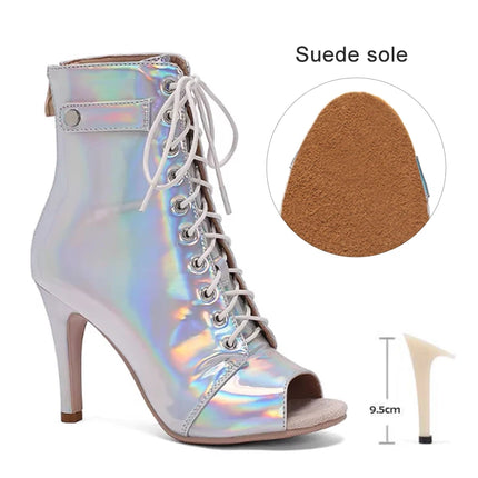 Women's Dance Shoes Ladies Latin Ballroom Dance Boots   Dance Shoes Boots Girls Sexy Stiletto Heels Fashion Salsa Party  Shoes
