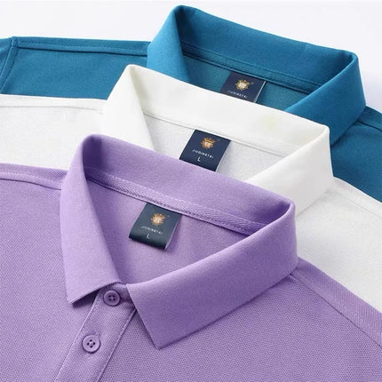 Summer 100% cotton overalls polo shirt custom company logo embroidered lapel short-sleeve T-shirt printing