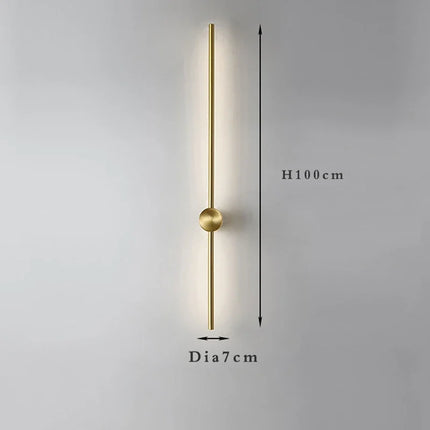 Nordic Art Design Minimalist Long Line Wall Lamps Modern Simple Living Room Home Decoration Luxury Hotel High-end Wall Light LED