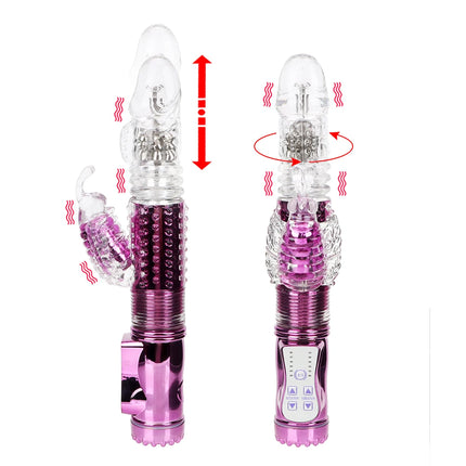 Automatic Stretch Rotate Vibrators For Women Clitoris Stimulator Vaginal Anal Plug Fake Dildos Female Masturbator Sex Toys Adult