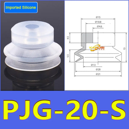 5pcs/pack PJG Series Vacuum Suction Cups PJG-20/25/30/35/40 Industrial Pneumatic Components High-Power Suction Nozzle