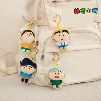 In stock Crayon Shin chan Bean Eye Series Trendy Blind Box Cute  Pendant Bag Decoration Toy Collection Girls' Festival Gift